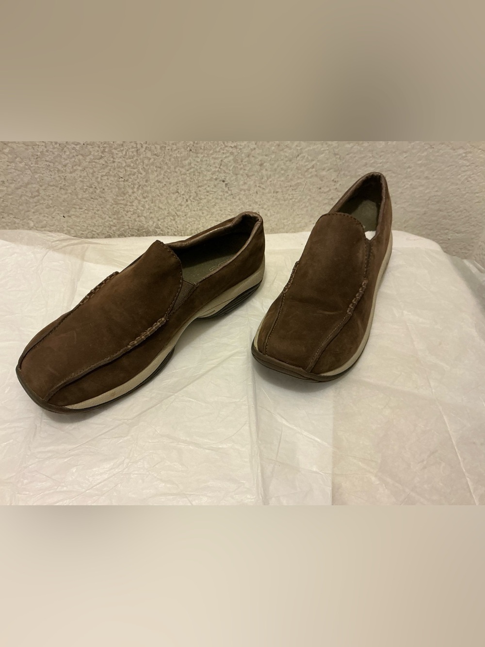 Merrell Brown Suede Slip-On Loafers